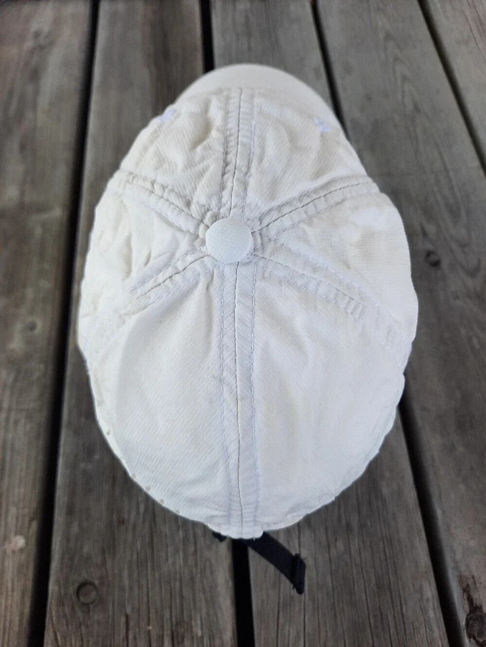 Peloton Exercise Off-White Vented Nylon Adjustable Hat Unisex OS *FLAWED*
